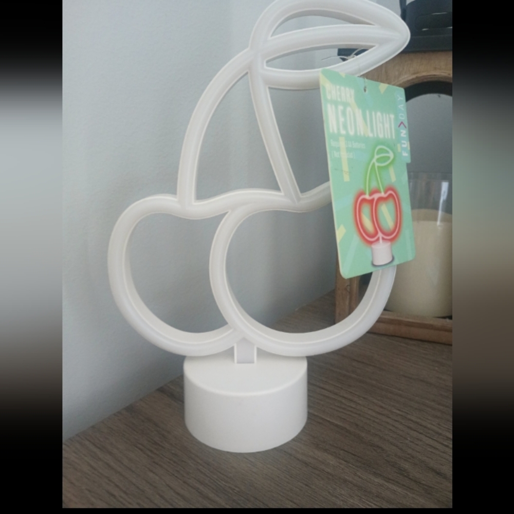 Brand New Cherry Neon Light Decor